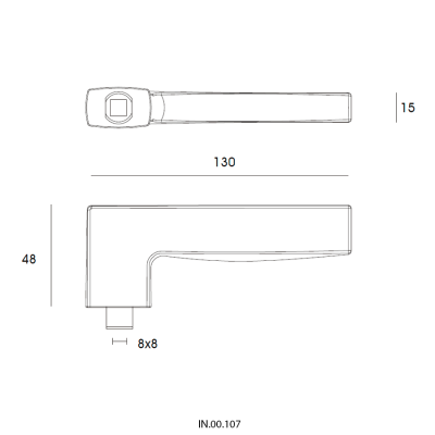 Ручка дверная IN.00.107