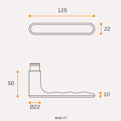 Ручка дверная IN.00.177