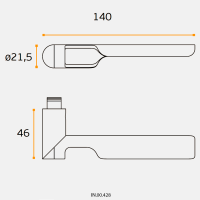 Ручка дверная IN.00.428