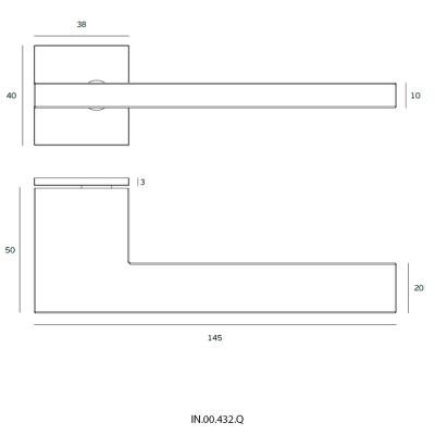 Ручка дверная IN.00.432.Q
