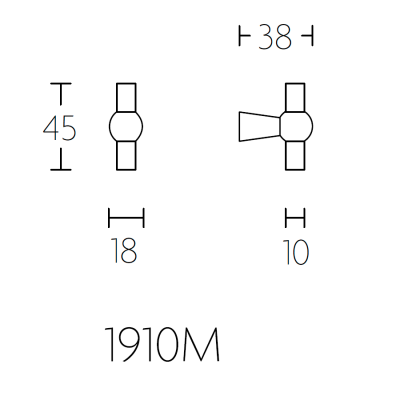 Ручка мебельная 1910M