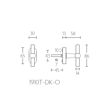 Ручка оконная 1910T-DK