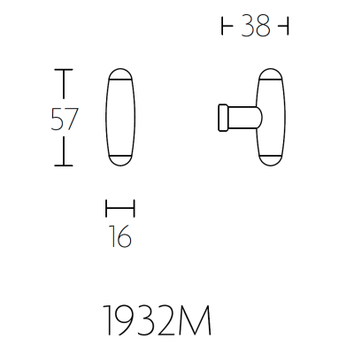 Ручка мебельная 1932M