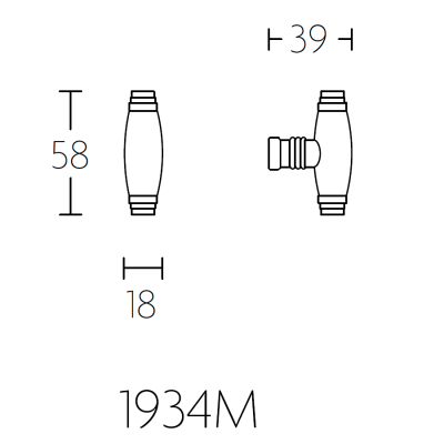 Ручка мебельная 1934M