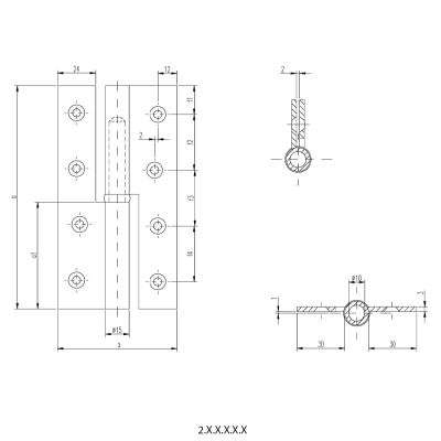 Петля карточная 2 FS