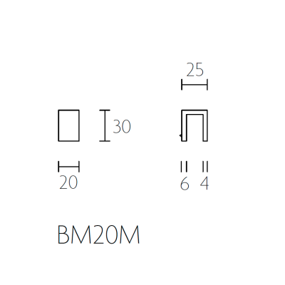 Ручка мебельная BM20M