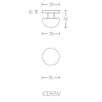 Ручка фиксированная CD55V