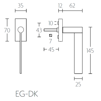 Ручка оконная EG-DK