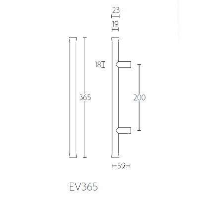 Ручка-скоба EV365