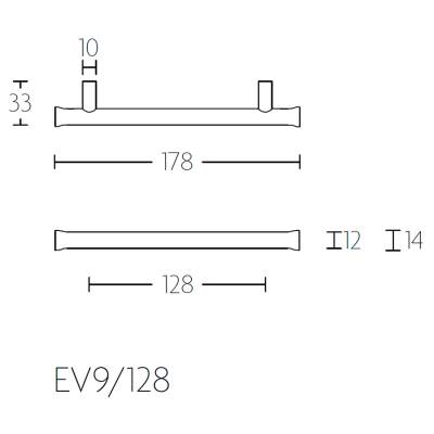 Ручка мебельная EV9/96