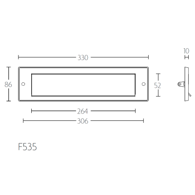 Крышка почтового ящика F535