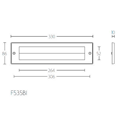 Крышка почтового ящика F535BI