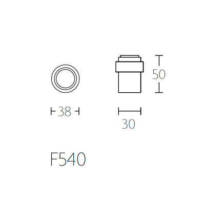 Ограничитель дверной F540