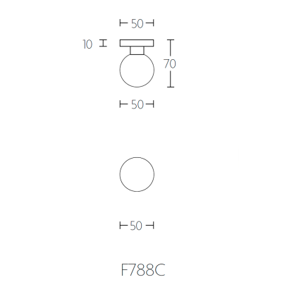 Ручка фиксированная F788