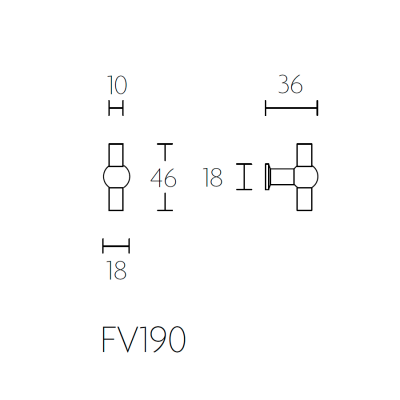 Ручка мебельная FV190