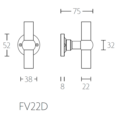 Ручка-кноб FV22V