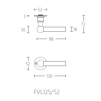 Ручка дверная FVL