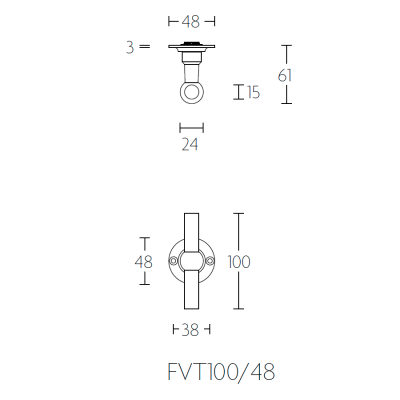 Ручка дверная FVT