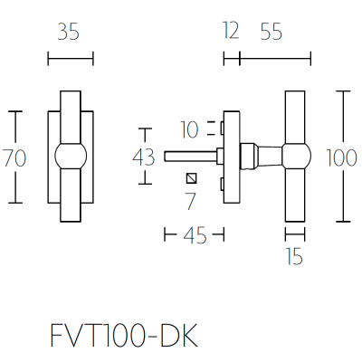 Ручка оконная FVT-DK