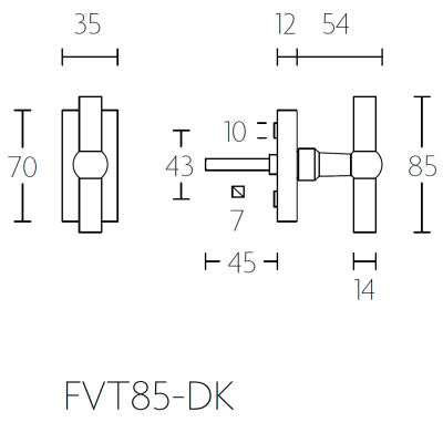 Ручка оконная FVT-DK