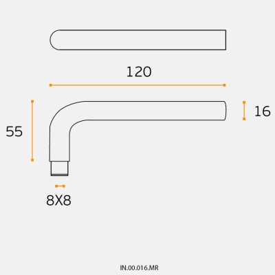 Ручка дверная IN.00.016.MR