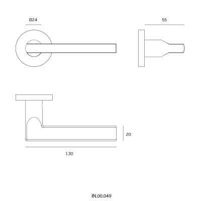 Ручка дверная IN.00.049