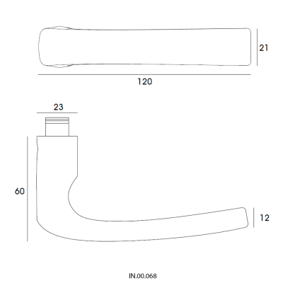 Ручка дверная IN.00.068