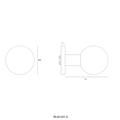 Ручка-кноб IN.00.091