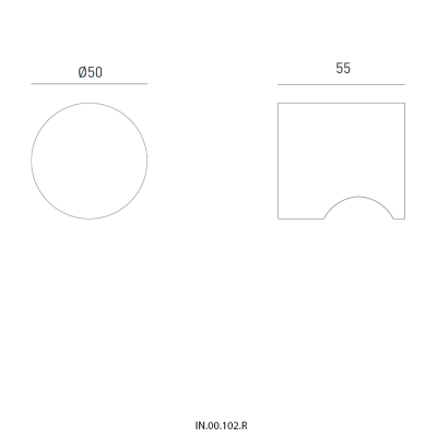 Ручка-кноб IN.00.102.R