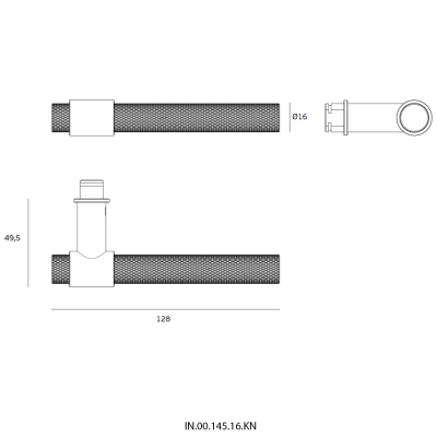 Ручка дверная IN.00.145.16.KN