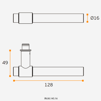 Ручка дверная IN.00.145.16