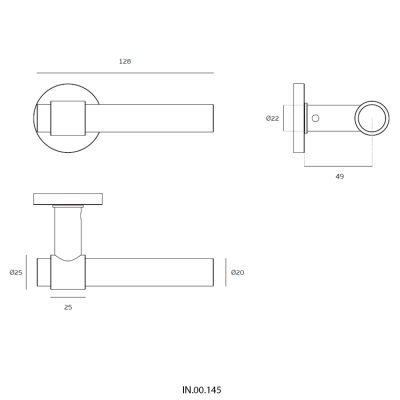 Ручка дверная IN.00.145