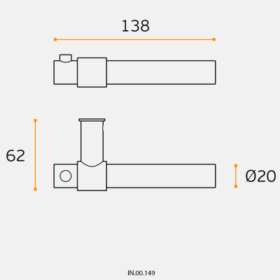 Ручка дверная IN.00.149
