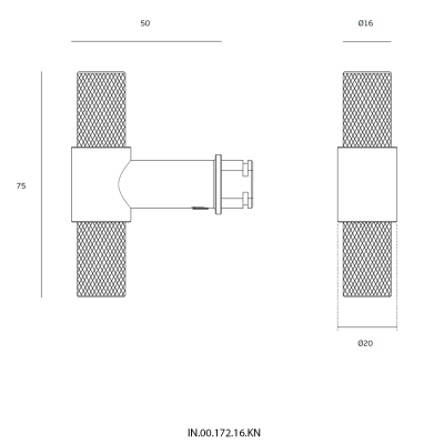 Ручка-кноб IN.00.173.16.KN