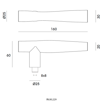 Ручка дверная IN.00.229