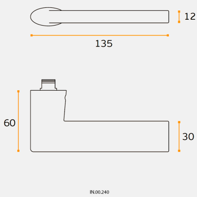 Ручка дверная IN.00.240