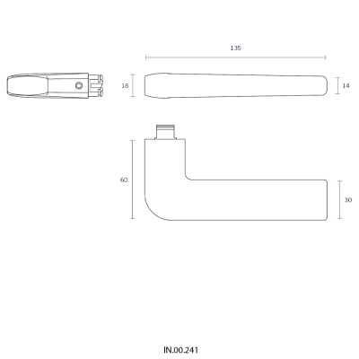 Ручка дверная IN.00.241