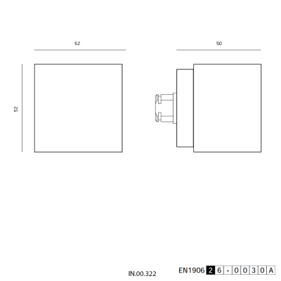 Ручка-кноб IN.00.322