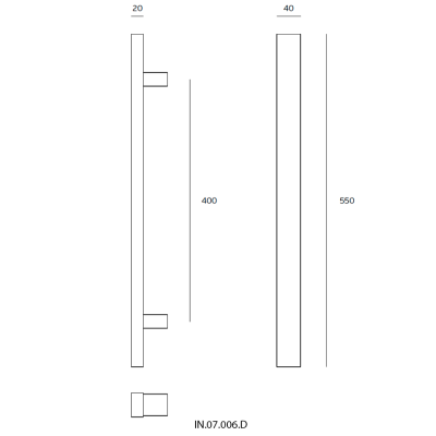 Ручка-скоба IN.07.006.D