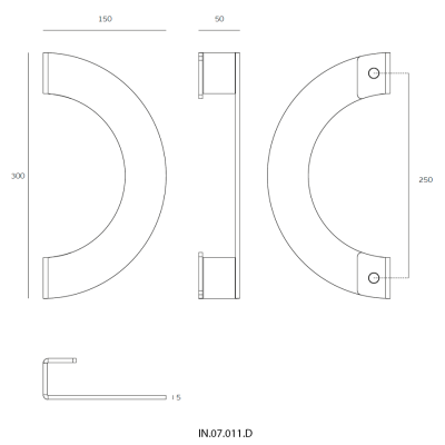 Ручка-скоба IN.07.011.D