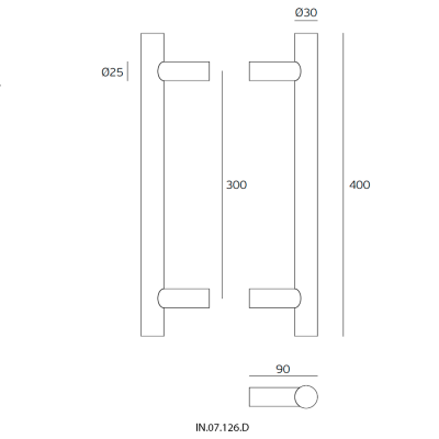Ручка-скоба IN.07.126.D