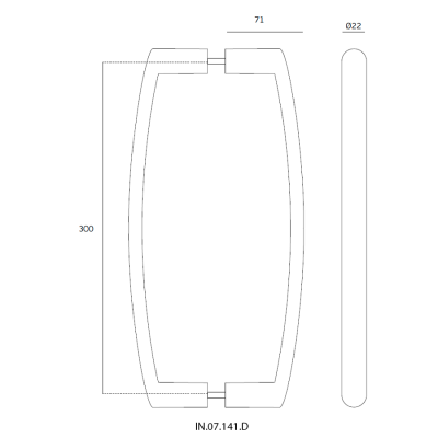 Ручка-скоба IN.07.141.D