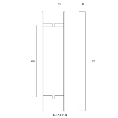 Ручка-скоба IN.07.143.D