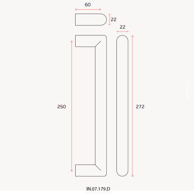 Ручка-скоба IN.07.179.D