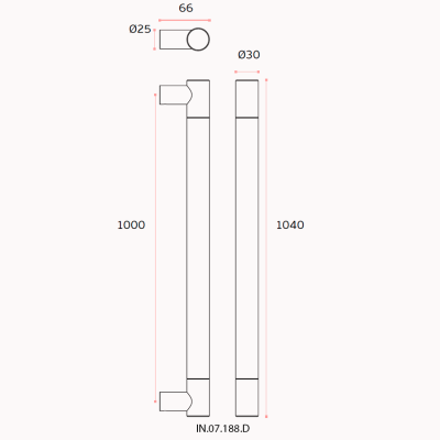 Ручка-скоба IN.07.188.D