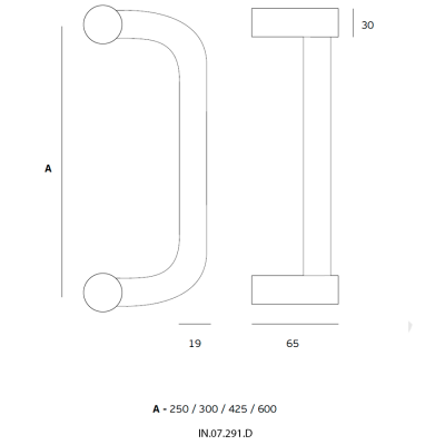 Ручка-скоба IN.07.291.D