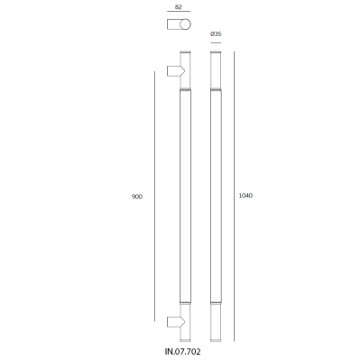 Ручка-скоба IN.07.702.B