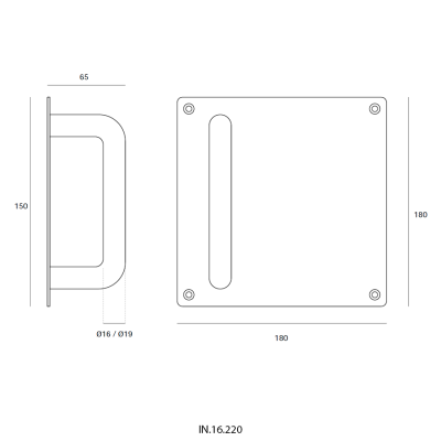Ручка-скоба IN.16.220