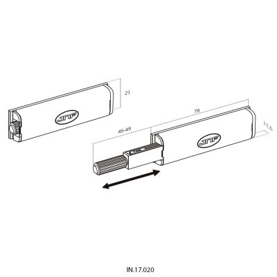 Толкатель магнитный IN.17.020