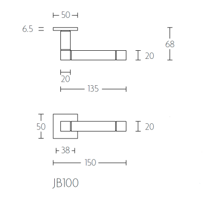 Ручка дверная JB100